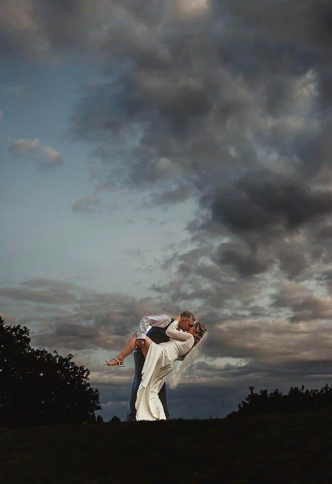 Moody and dramatic wedding photos