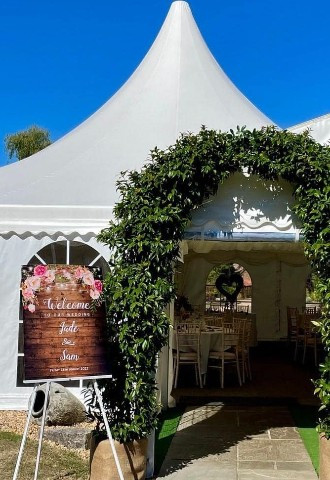 Intimate marquee receptions at The Orangery Suite Dorset