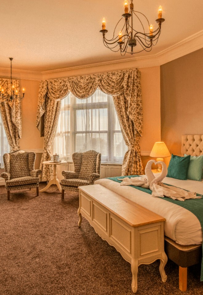 The Royal Bath Hotel Romantic Suite. Host your nuptials at Bournemouths oldest hotel, with wide-stretching sea views and over 200 rooms for your guests to choose from.