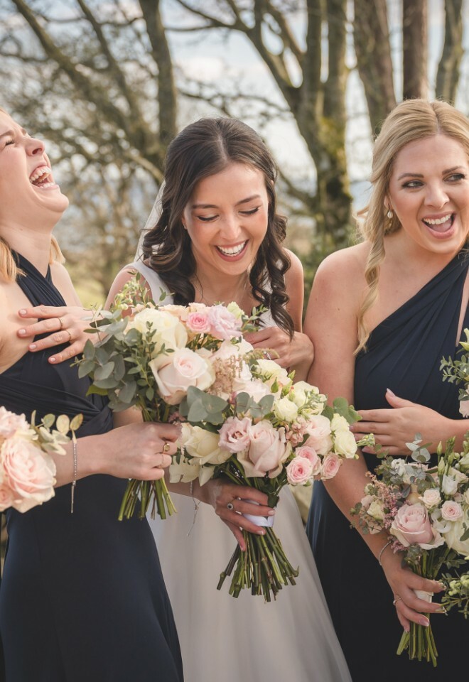 Beautiful Bridesmaids with Bride