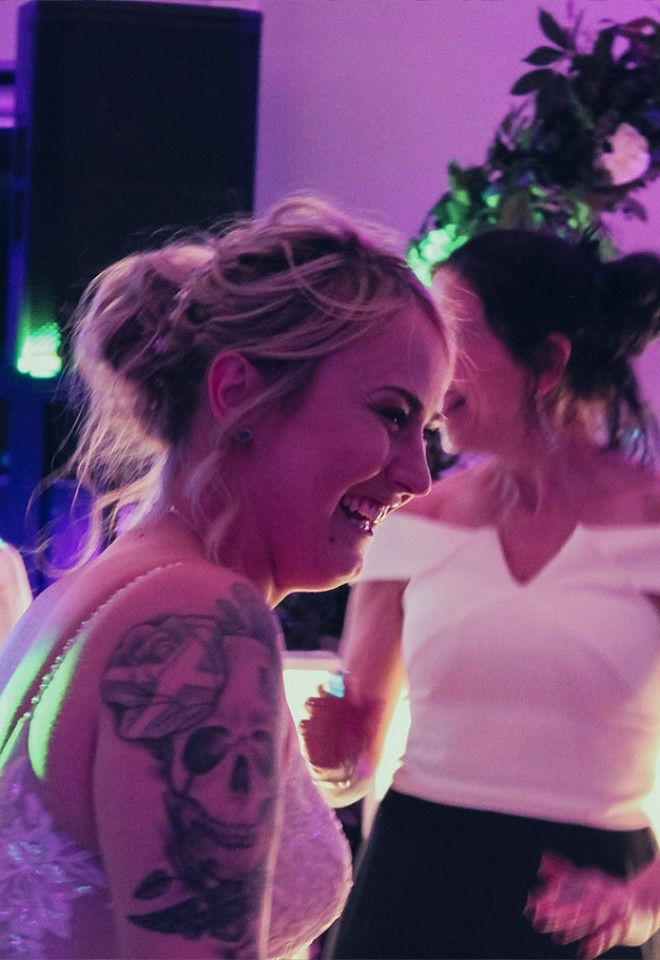 Happy Bride on the Dancefloor, Wedding DJ in Buckinghamshire