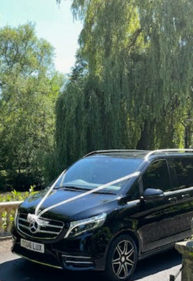 Luxury V Class Mercedes for bridesmaids/ groom party