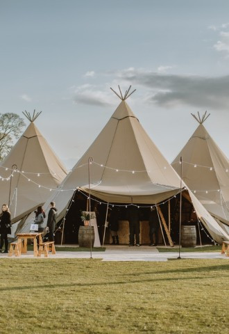 Outside View Of Tipis