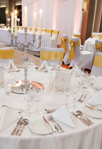 Wedding Table Setup in our Chiswick Ballroom