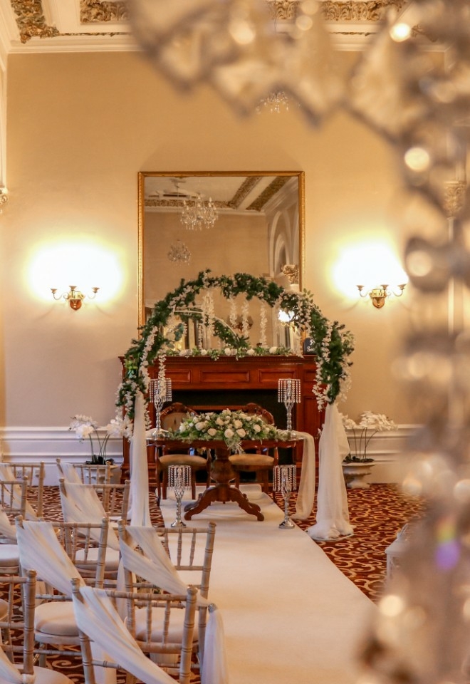 The Palace Hotel Buxton wedding ceremony
