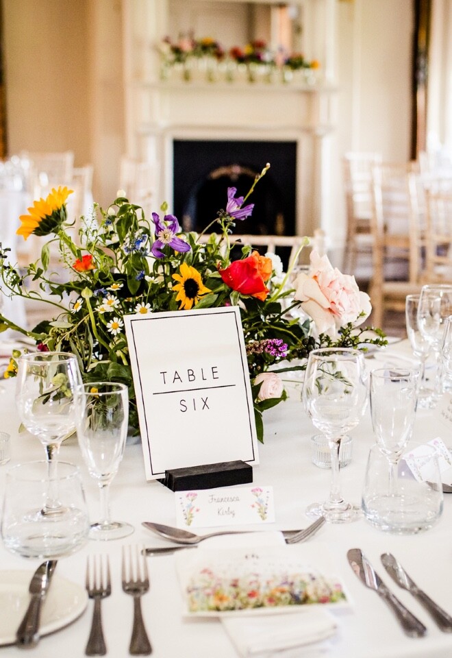 Wedding Breakfast Setup