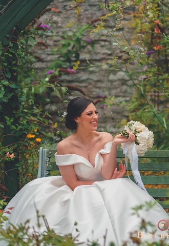 Garden Weddings at Llangoed Hall, Garden Arch Photography