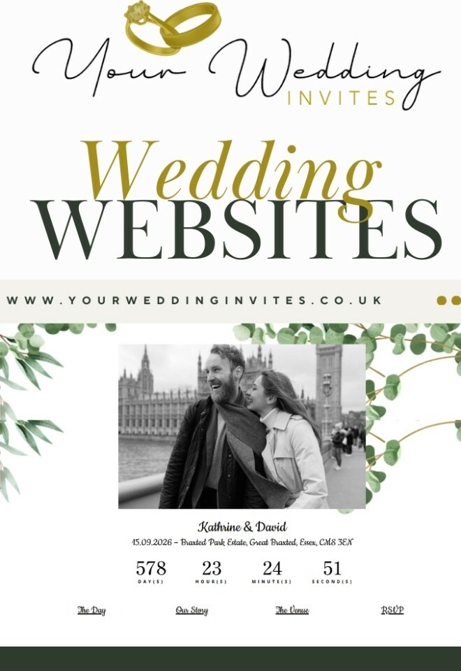 Image showing a couples wedding website
