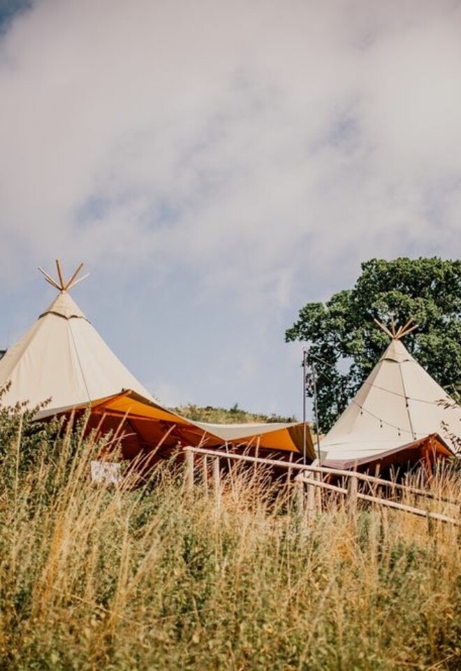 Tipis on the hill