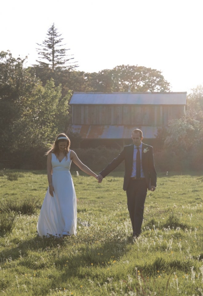 Wedding Couple in Cornwall by Lucinda P Photography