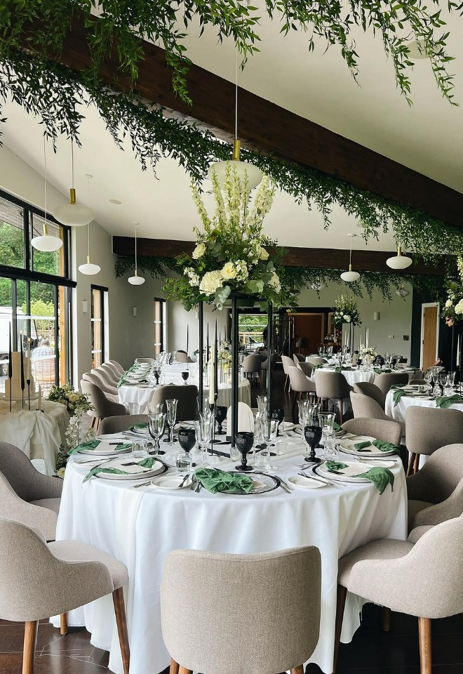 Wedding Breakfast at The Woodlands at Hothorpe