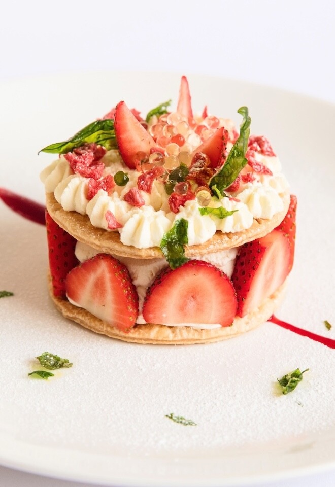 Harper Kitchens dessert wedding breakfast dish