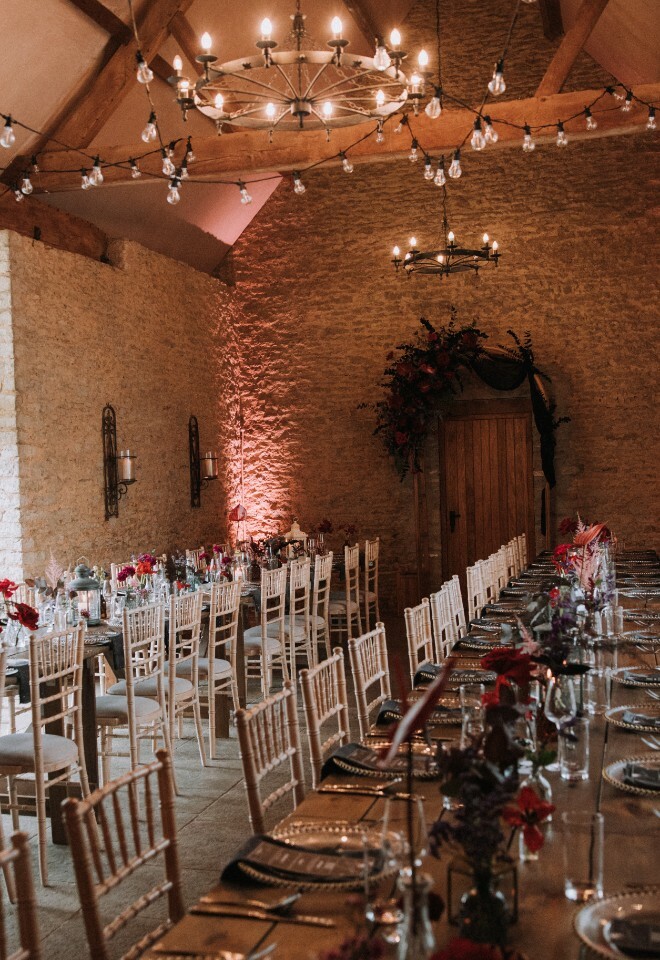 Wedding Breakfast Stratton Court Barn