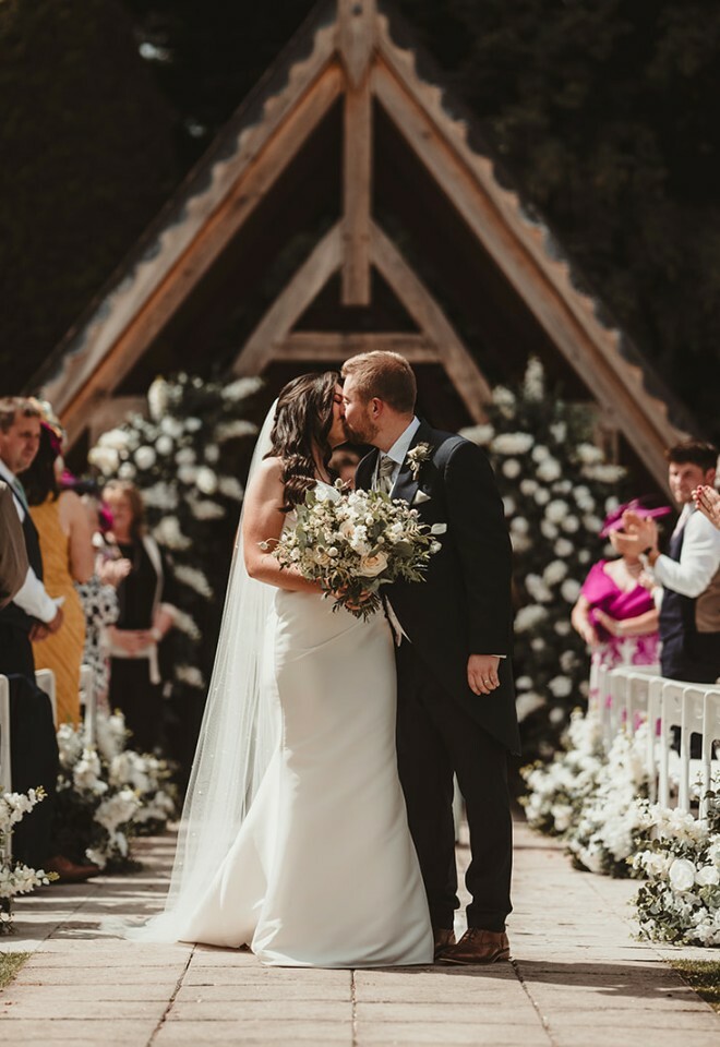 Outdoor ceremony set up