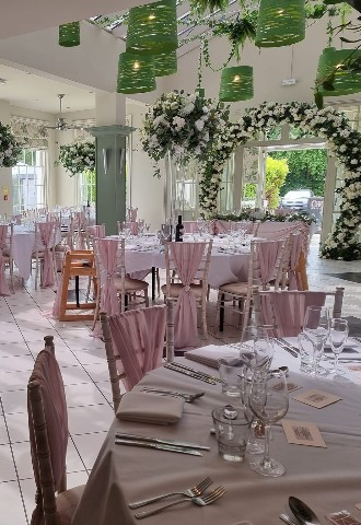 Crown & Sandys Wedding Reception Set Up, Worcestershire