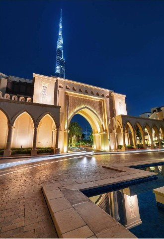 The Palace Downtown at night