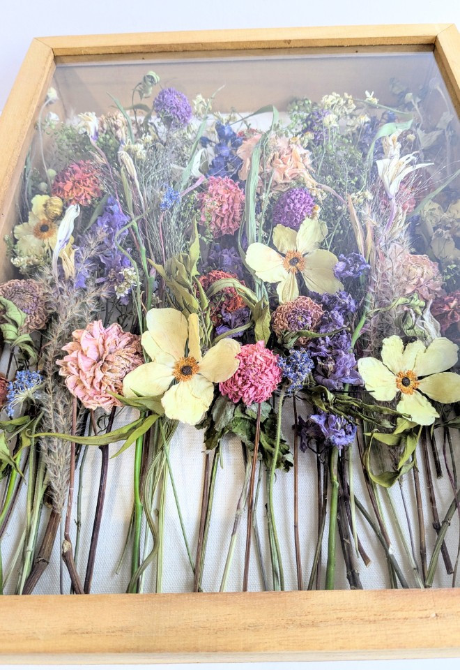 Wedding bouquet preservation art UK wildflower botanical pressed flower art wedding bouquet keepsake
