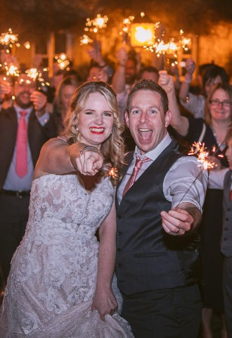 sparkler wedding