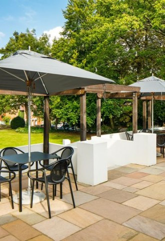 Outdoor patio seating