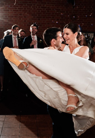 First dance spin at Cherwell boathouse Oxford 