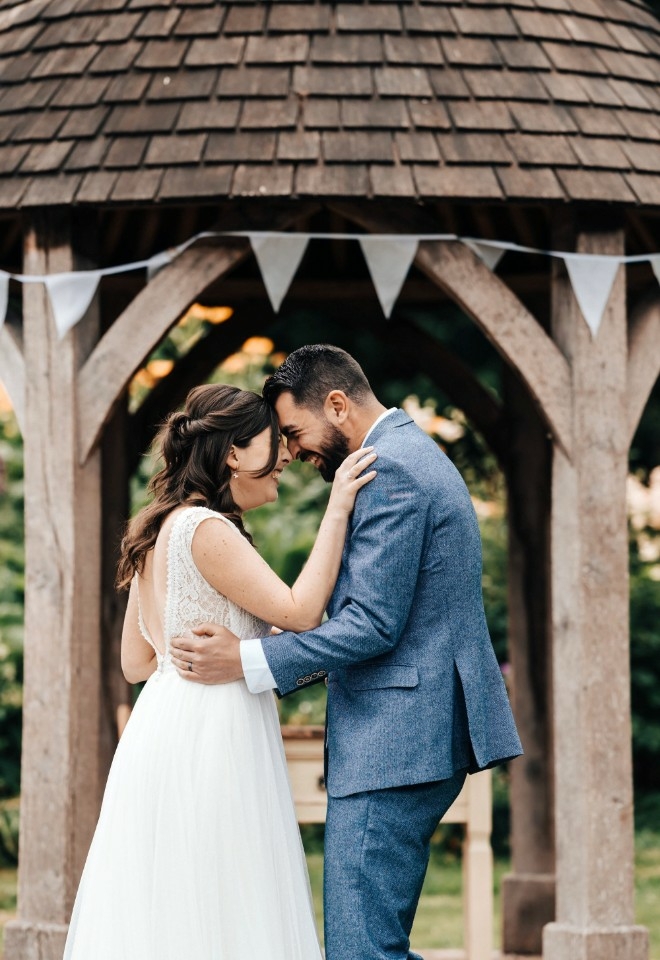Outdoor Ceremony Happy Couple