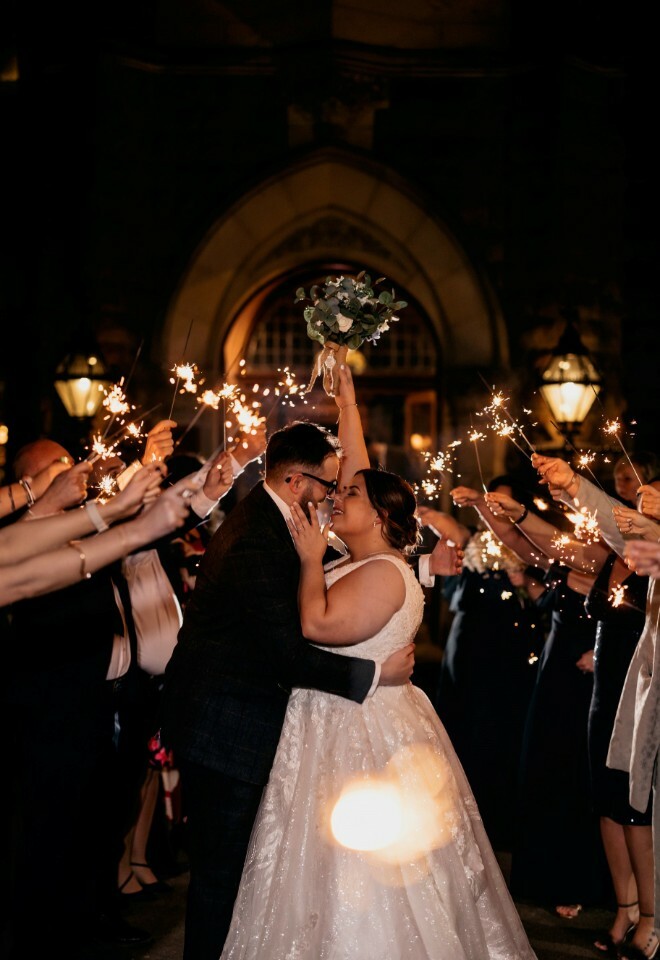 Sparkler Picture in front of The Venue