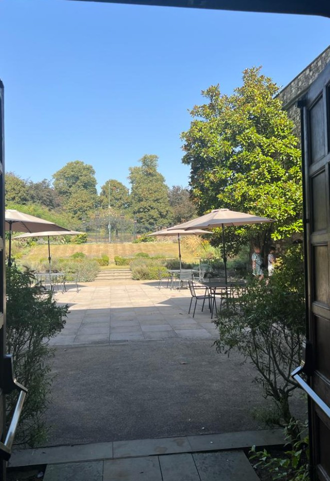 A birds eye view - The courtyard 