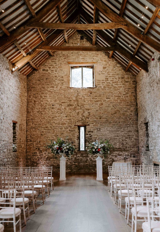 Tythe Barn Ceremony - Barn Wedding