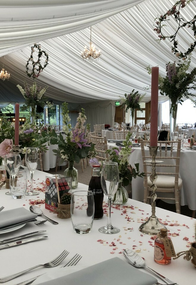 Gorgeous marquee decor