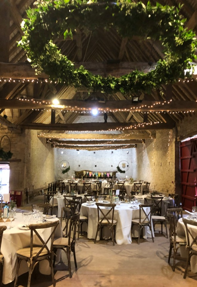 beautiful cotswold wedding reception barn rustic dry hire