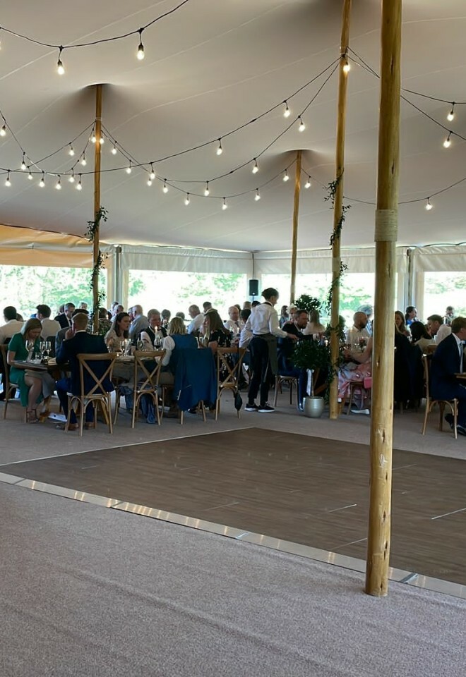 Nomadik stretch tent dance floor
