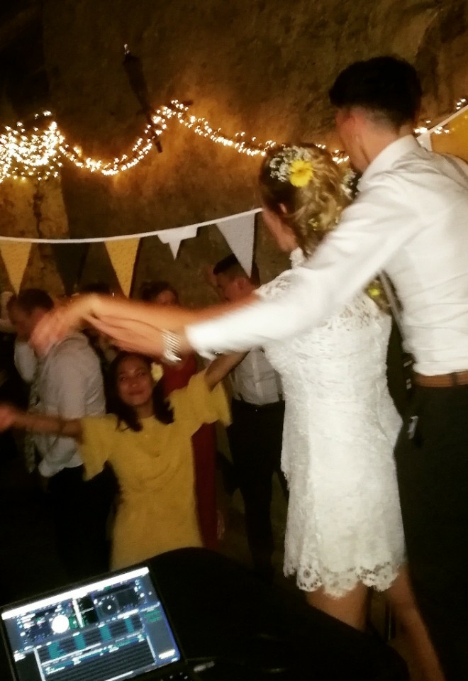 Bride & Groom On Stage - Real Event DJs in Devon