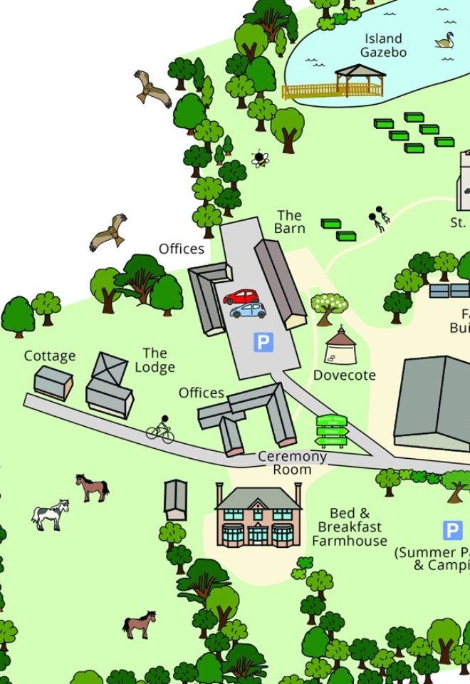 map of Furtho Manor Farm grounds