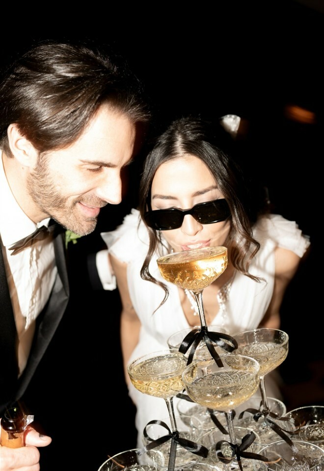 The Randolph champagne tower