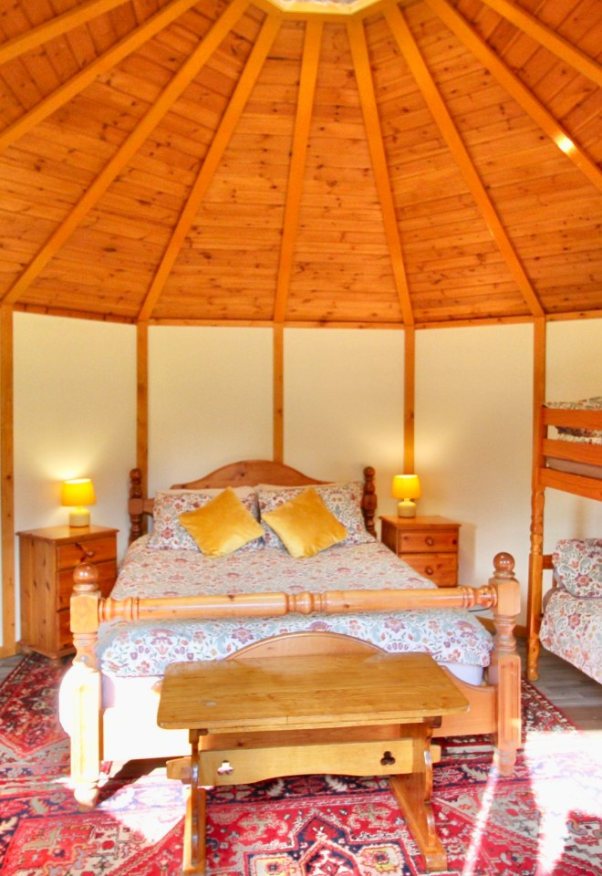 Inside Yurt Bronwyn