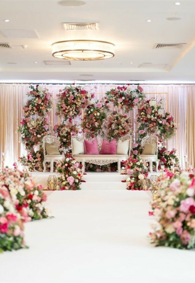 A wedding ceremony in the Terrace Suite in the Mansion House.