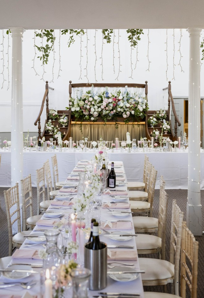 Wedding Breakfast Set Up 