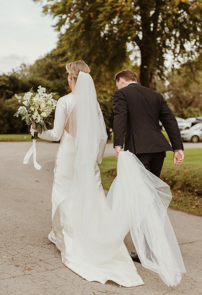 Couple in the grounds of the venue