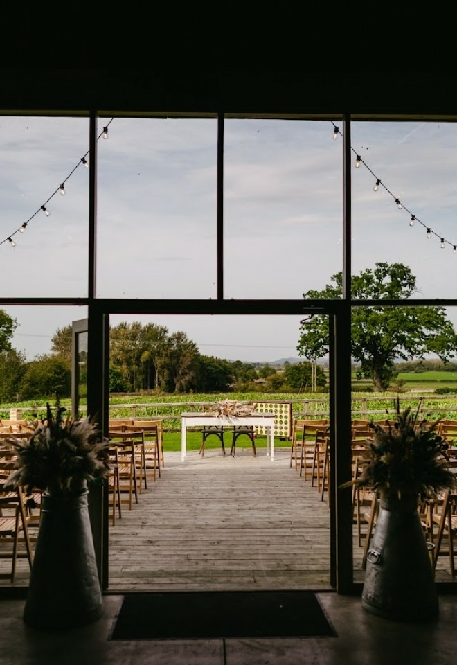 Outside Ceremonies at Grange Barn, Marbury - Cheshire