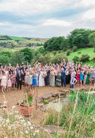 Countryside wedding venue The Stables Wedding Farm in Oldham have the perfect backdrop for your wedding photographs