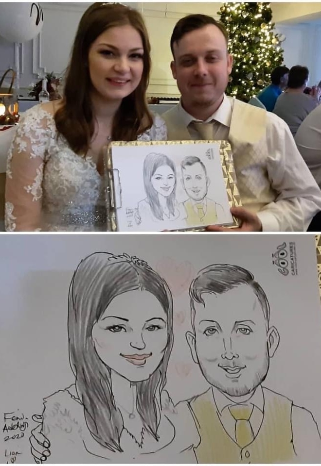 Wedding Caricature Couple London