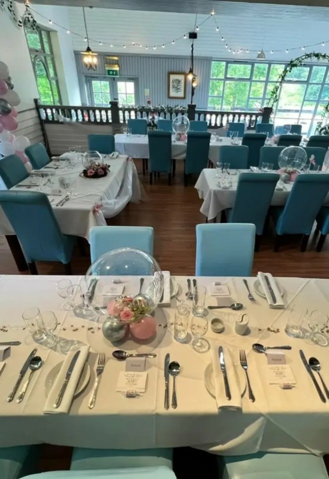 Wedding reception space