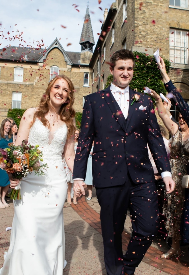 Wedding Photographer Bucks, Confetti celebration