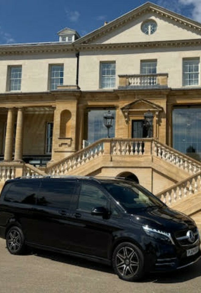 Luxury V Class Mercedes for groom / bridesmaids