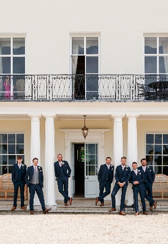 The groomsmen Exeter wedding photographs