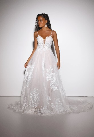 Floral, A Line wedding dress, Your Story Bridal, Buckinghamshire