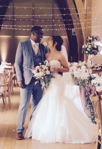 Bride & Groom  at Mill Barns by SMD Wedding Photography