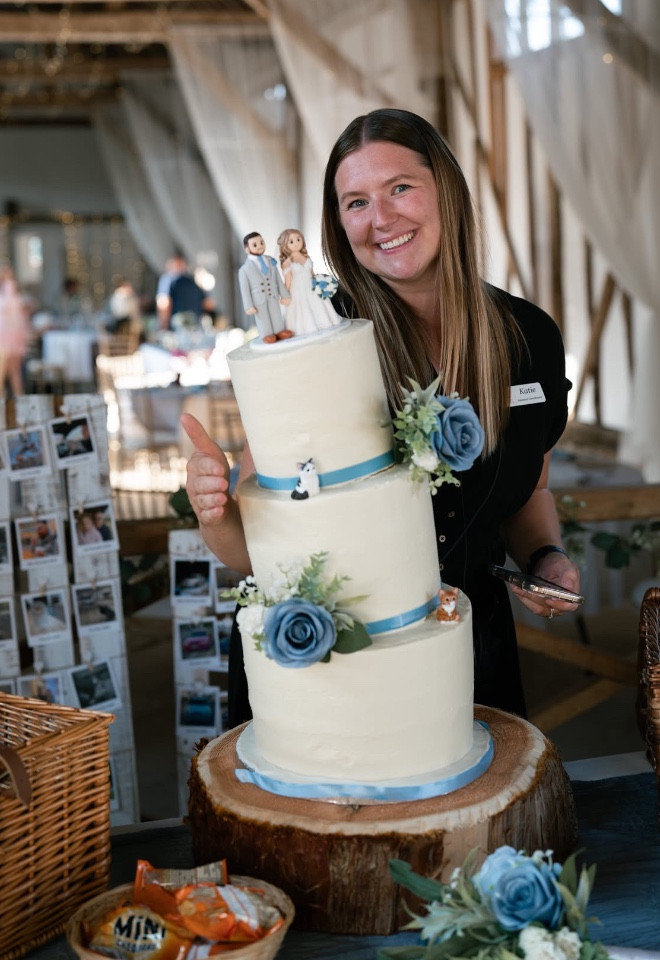 Saving the cake!