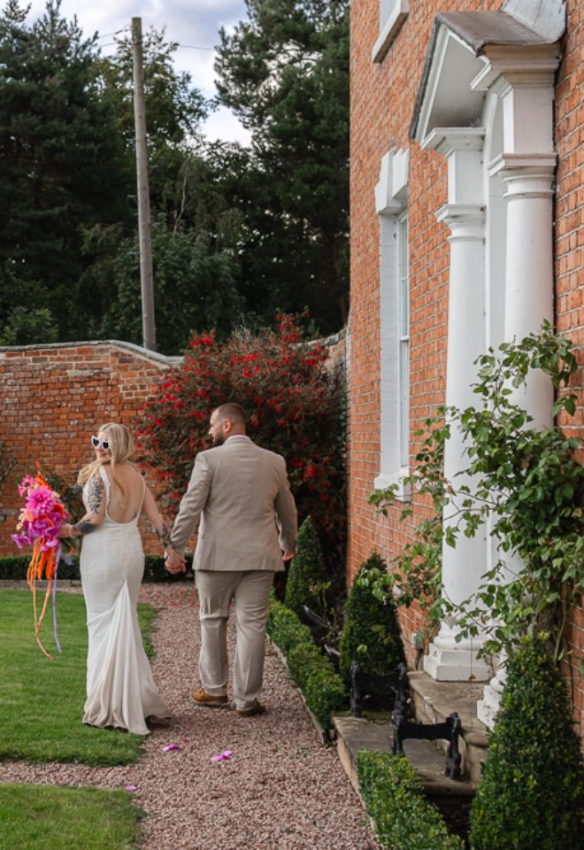 Taking a stroll around the grounds