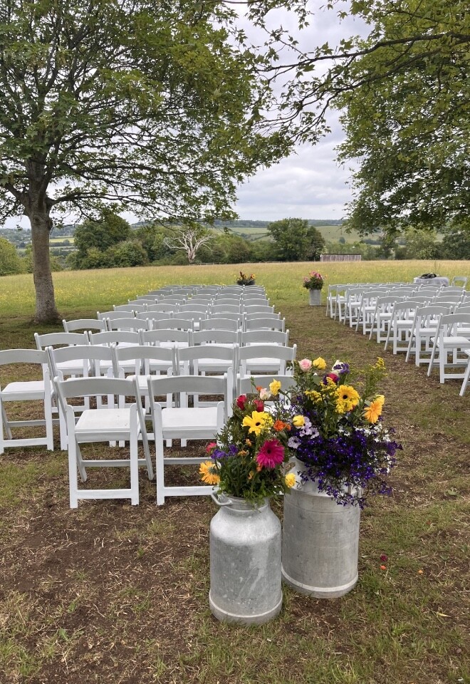 Outside Wedding Venue